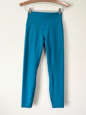lululemon athletica Wunder Train Hawaiian Blue High-Rise Leggings